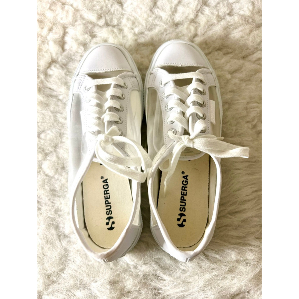 Supers Matte Clear Sneakers Women Size 6.5 - Picture 2 of 9